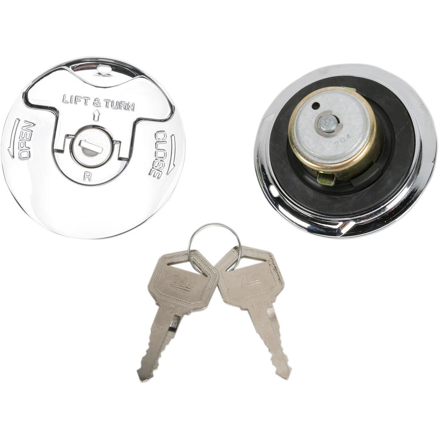 Drag Specialties Locking Gas Caps - Vented/Non-Vented - Pair DS-390079_252482