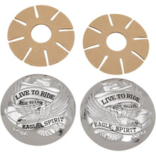 Drag Specialties Live to Ride Gas Cap Cover - Chrome DS-390126_252486