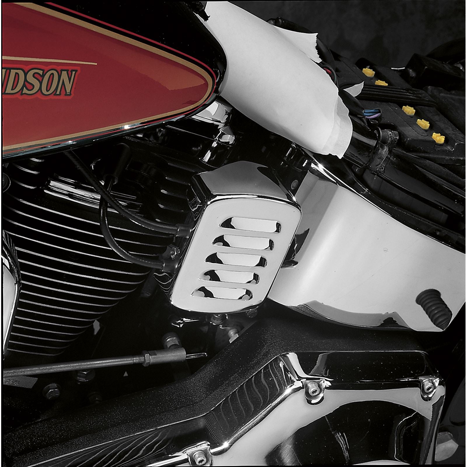 Drag Specialties LouveRed Coil Cover for Harley Davidson - Chrome DS-376610_373970