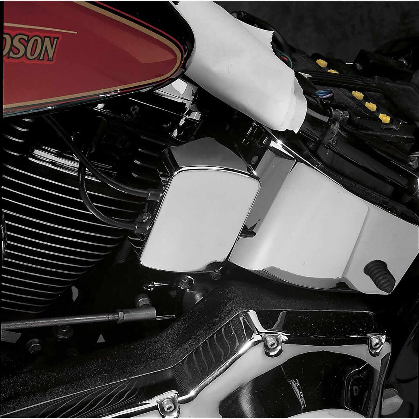 Drag Specialties Smooth Coil Cover for Harley Davidson - Chrome DS-376601_252555