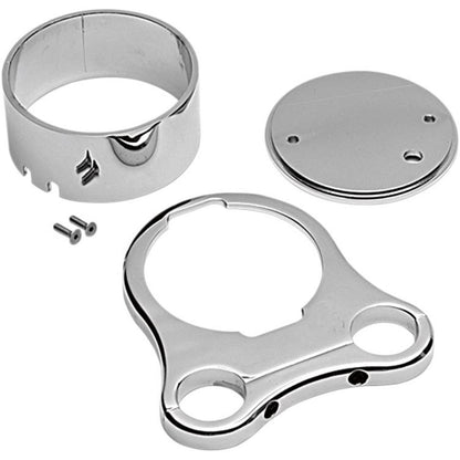 Drag Specialties 1.25" T-Bar Single Gauge Mount - Chrome DS-373864_252568