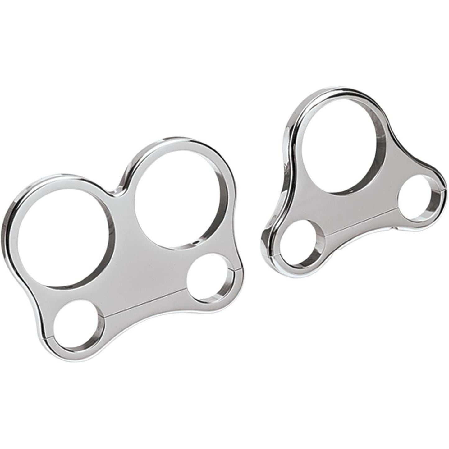 Drag Specialties 1.25" T-Bar Single Gauge Mount - Chrome - For 2.375/2.4" Mini Gauge DS-373866_252571