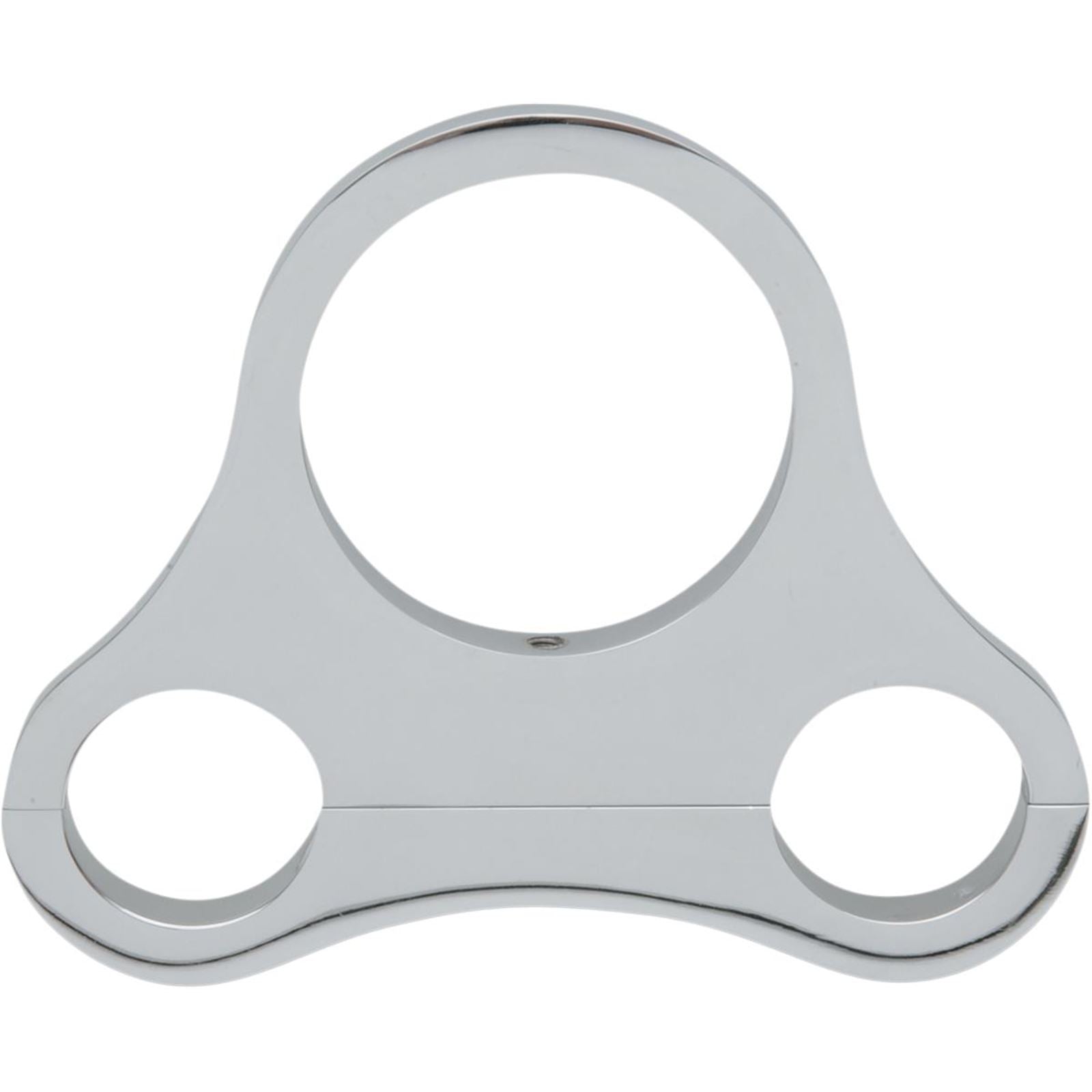 Drag Specialties 1.25" T-Bar Single Gauge Mount - Chrome - For 2.375/2.4" Mini Gauge DS-373866_252572