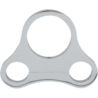 Drag Specialties 1.25" T-Bar Single Gauge Mount - Chrome - For 2.375/2.4" Mini Gauge DS-373866_252572