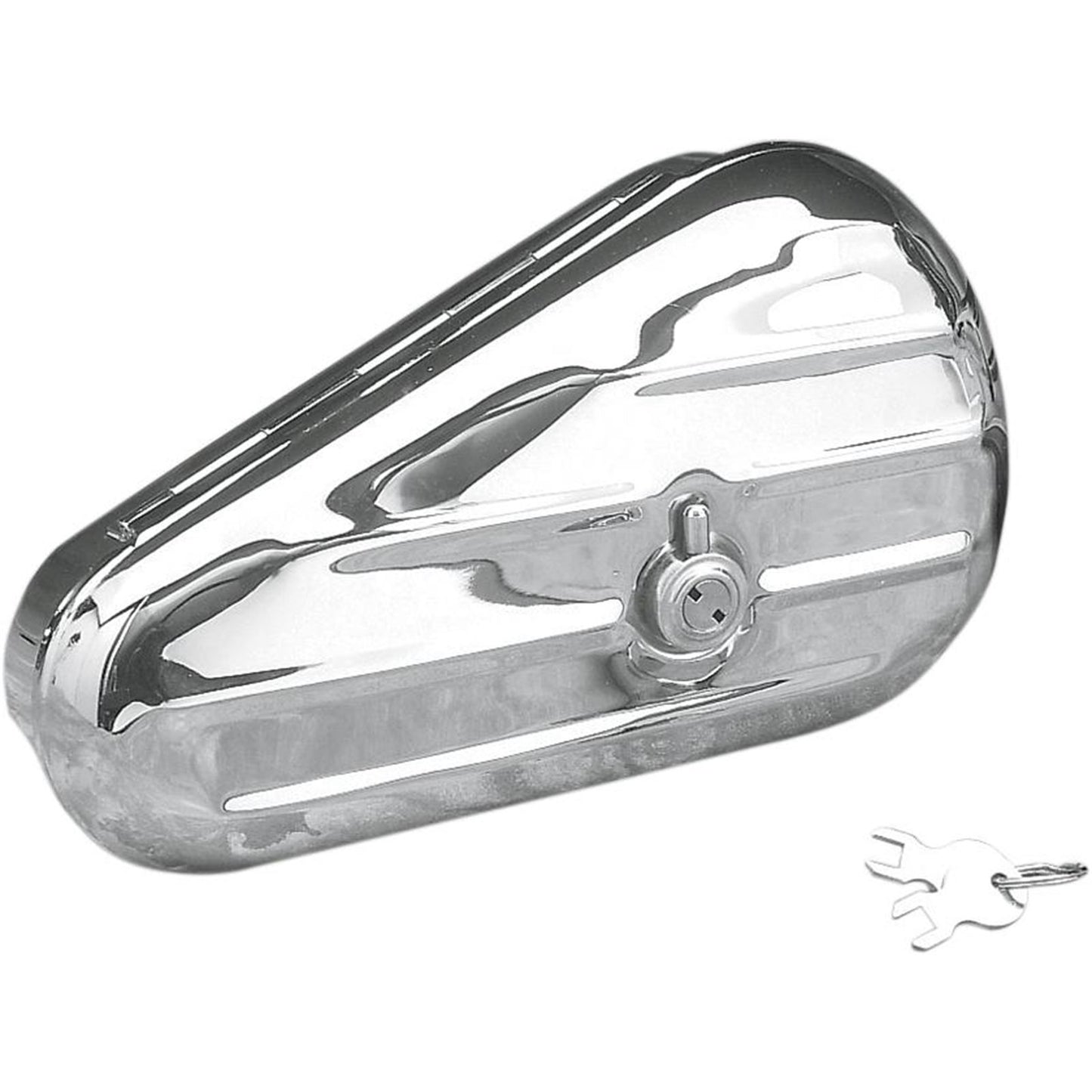 Drag Specialties Left Teardrop Toolbox - Chrome DS373701_252578