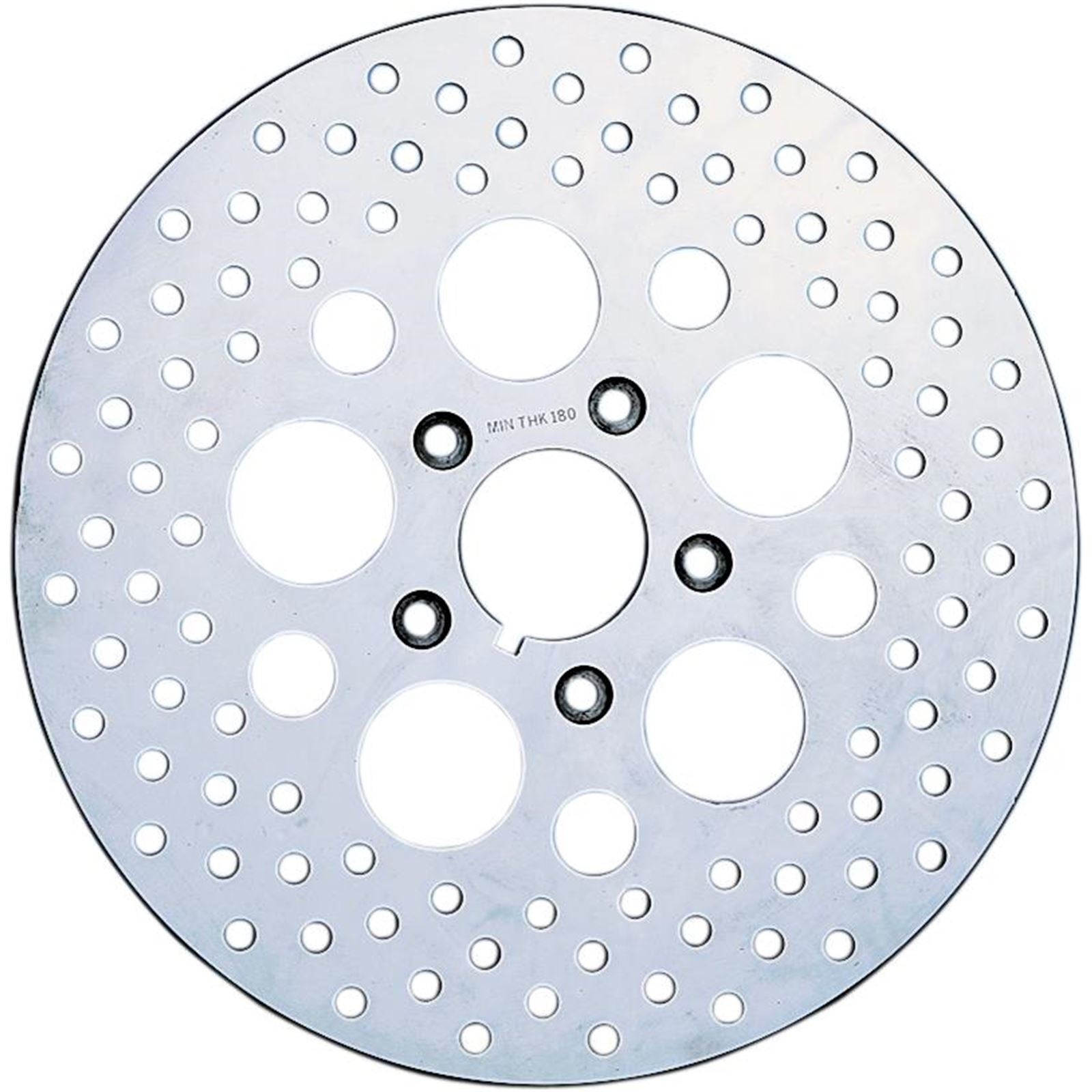 Drag Specialties Drilled Brake Rotor - Rear - 11.5" for Harley-Davidson DS-325734_252635