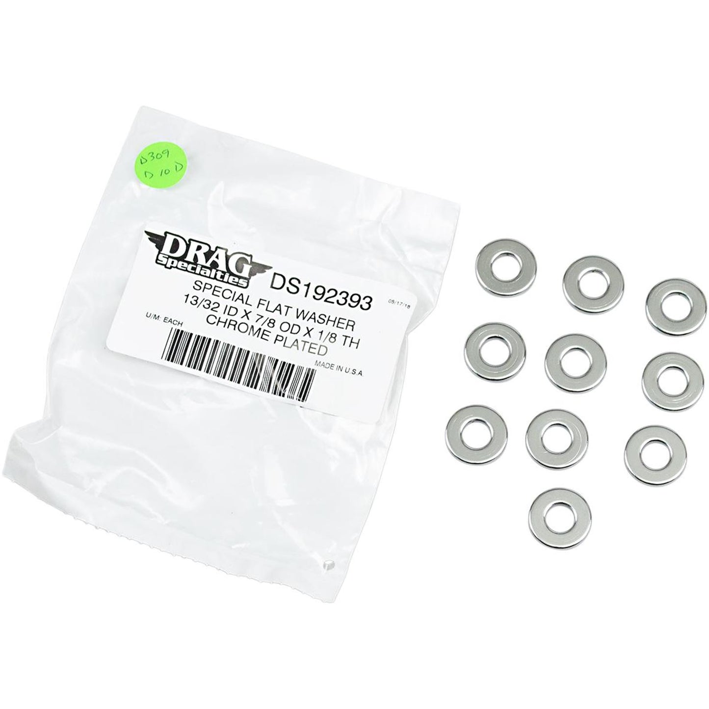 Drag Specialties 1/8 Thick 29/32 Outer/Diameter Washer DS192393_252863