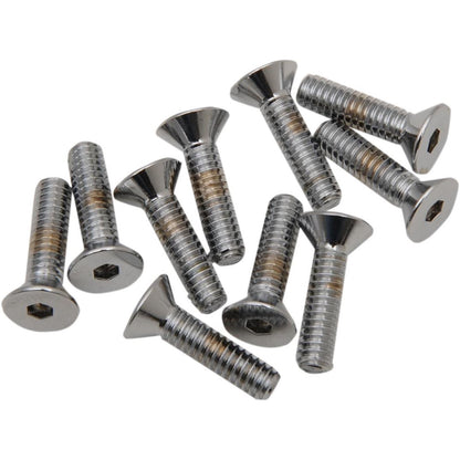 Drag Specialties 1/4X20X1" Chrome Flat Head DS192360_252898