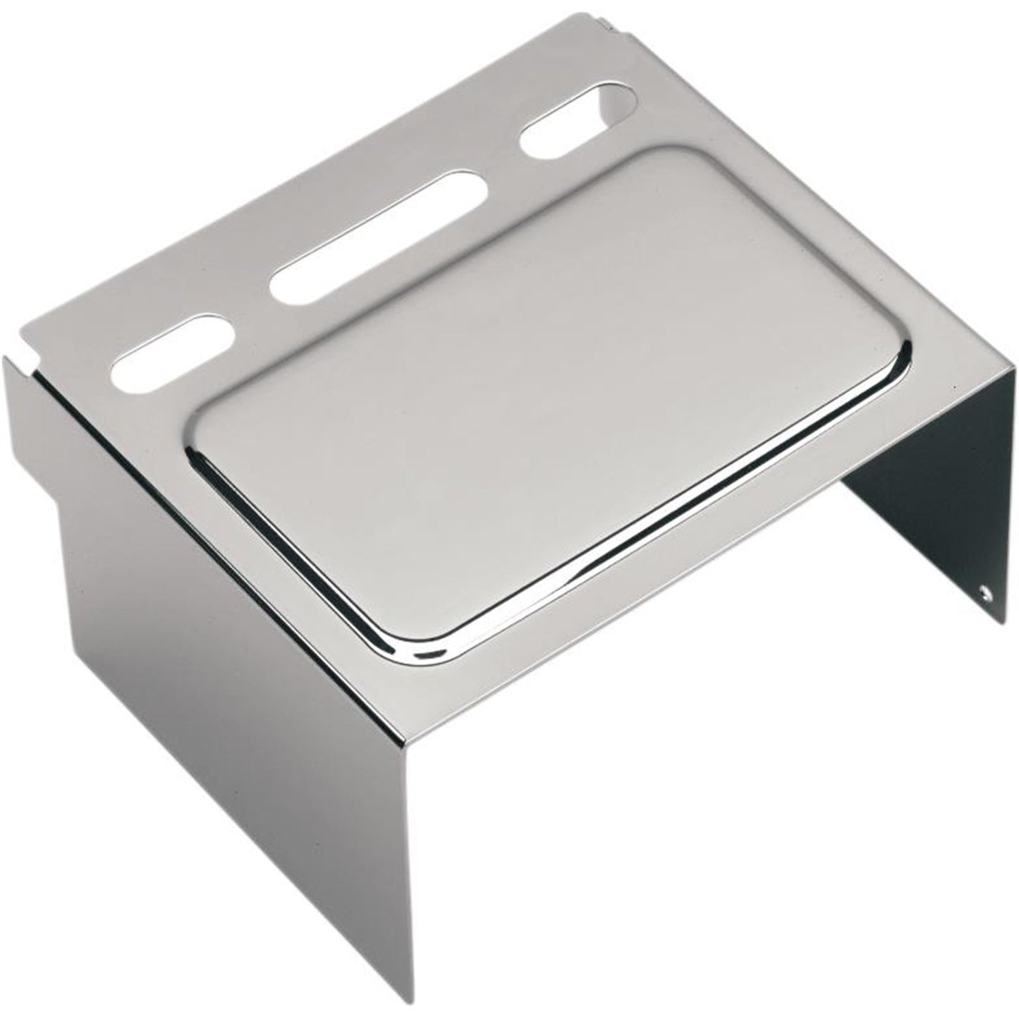 Drag Specialties Battery Cover - Raised - Chrome DS324100_253091