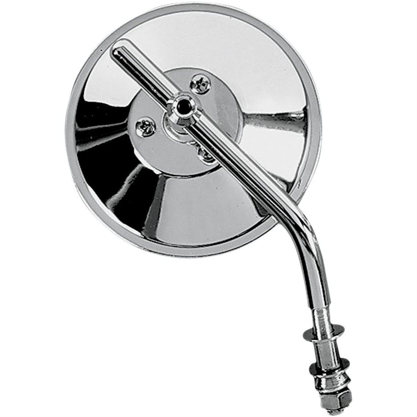 Drag Specialties 4" Round Mirror - Adjustable Stem DS-302050_253179