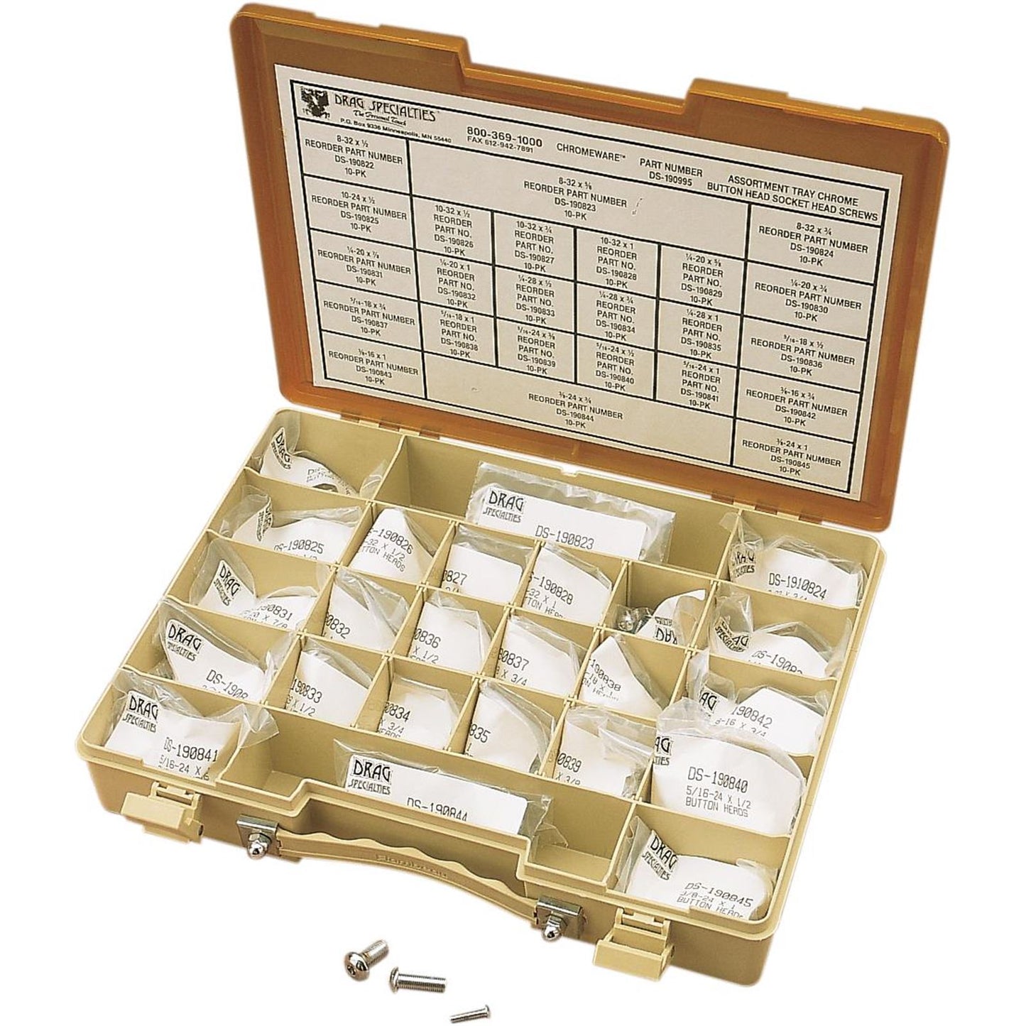 Drag Specialties Button Head Screw Assortment DS-190995_253345