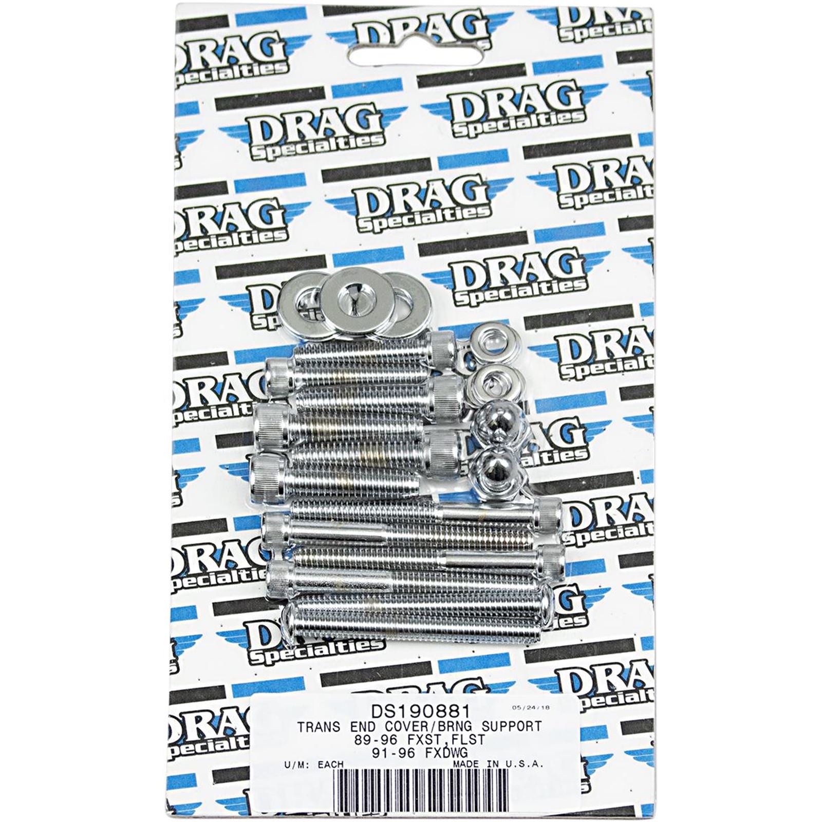 Drag Specialties Knurled Transmission End Set 89-06ST [MPN: DS-190881]_253445