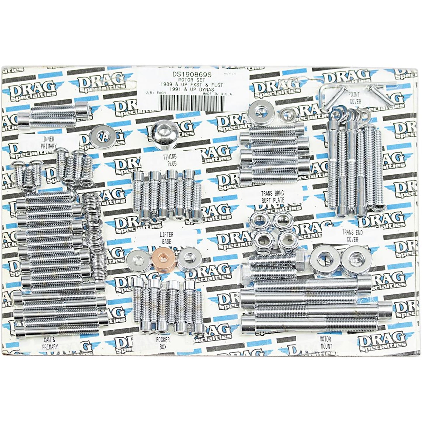 Drag Specialties Polished Socket Head Motor Kit 89-93ST DS-190869S_253467