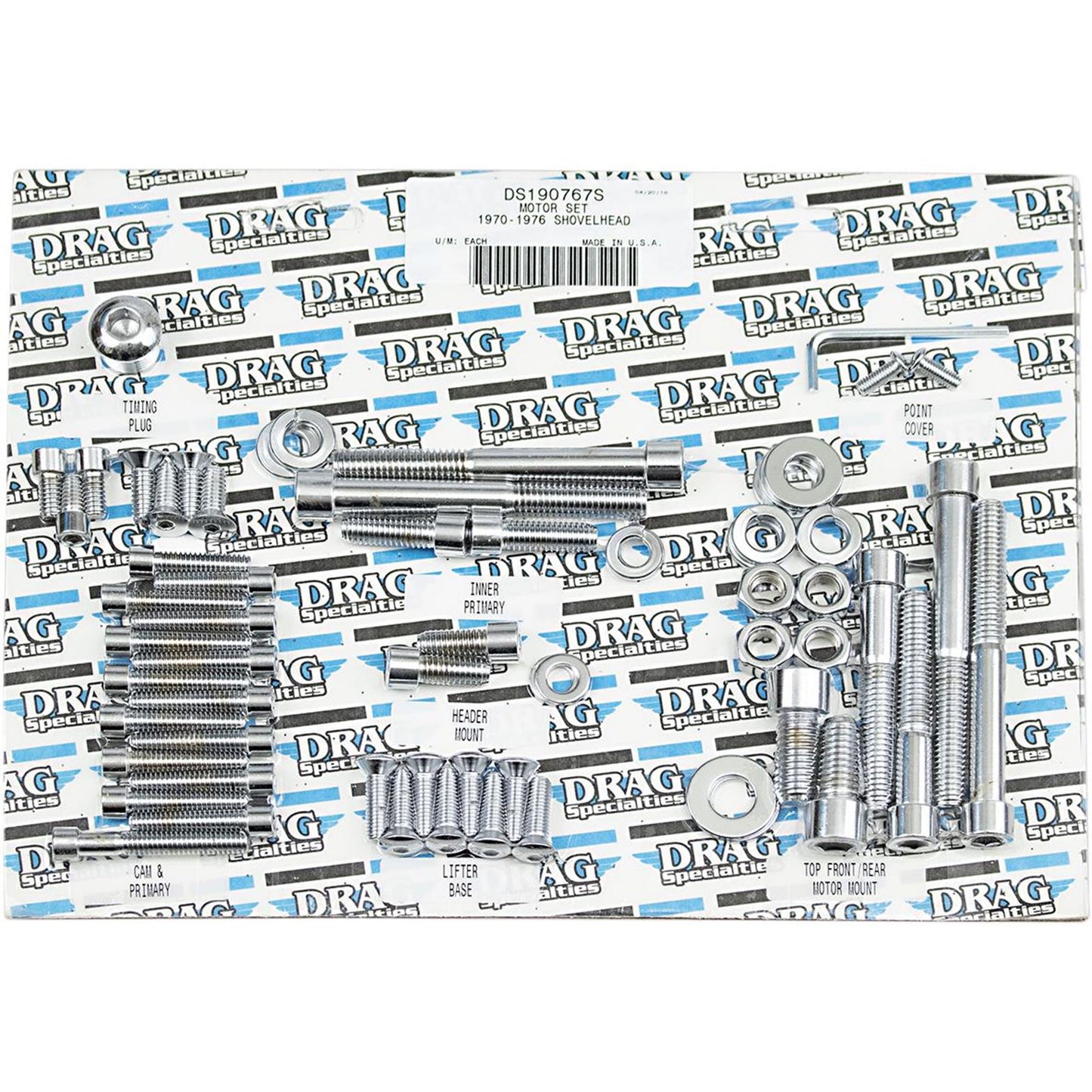 Drag Specialties 70-76 FX FL Smooth Motor Bolt Kit DS-190767S_253551