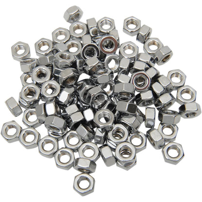 Drag Specialties 1/4"-28 Chrome Hex Nut DS-190658_253589