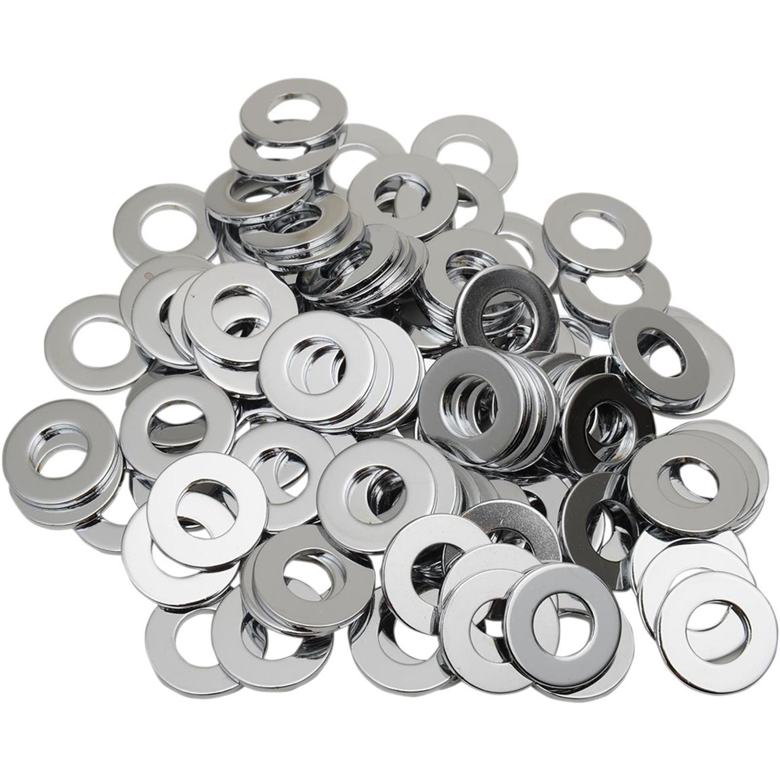 Drag Specialties 1/4" Chrome Flat Washer DS-190654_253602