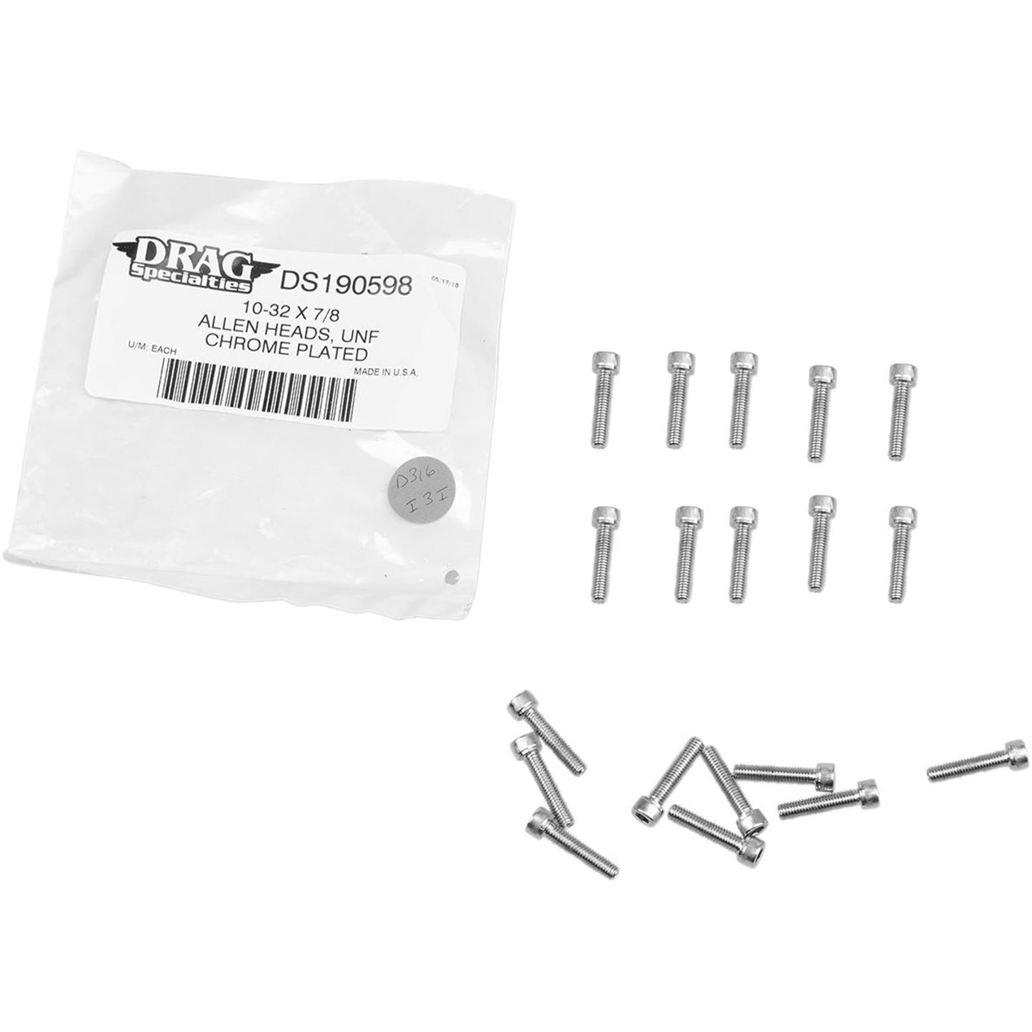 Drag Specialties 10-32x7/8 Socket Head DS-190598_253721
