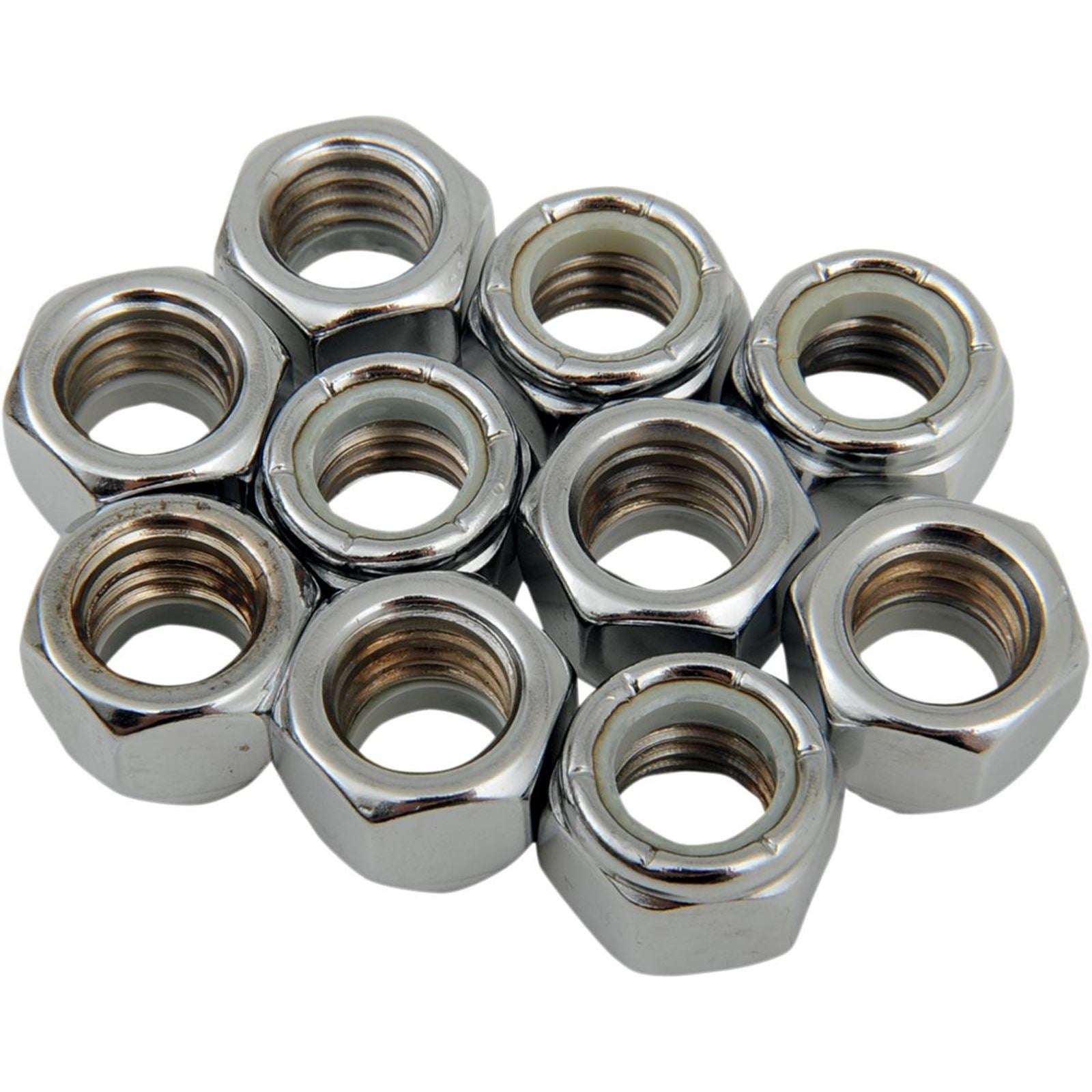 Drag Specialties 7/16-14 Chrome Nylon Nut DS-190530_253884