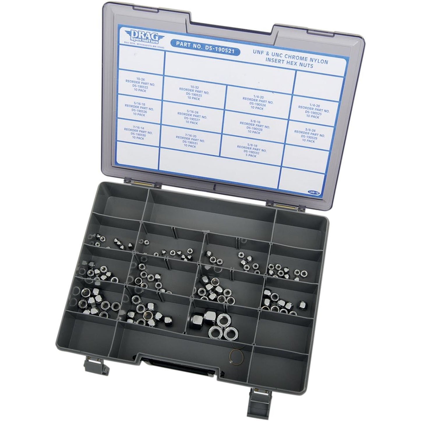 Drag Specialties Assortment Nylon Insert Nut DS-190521_253909