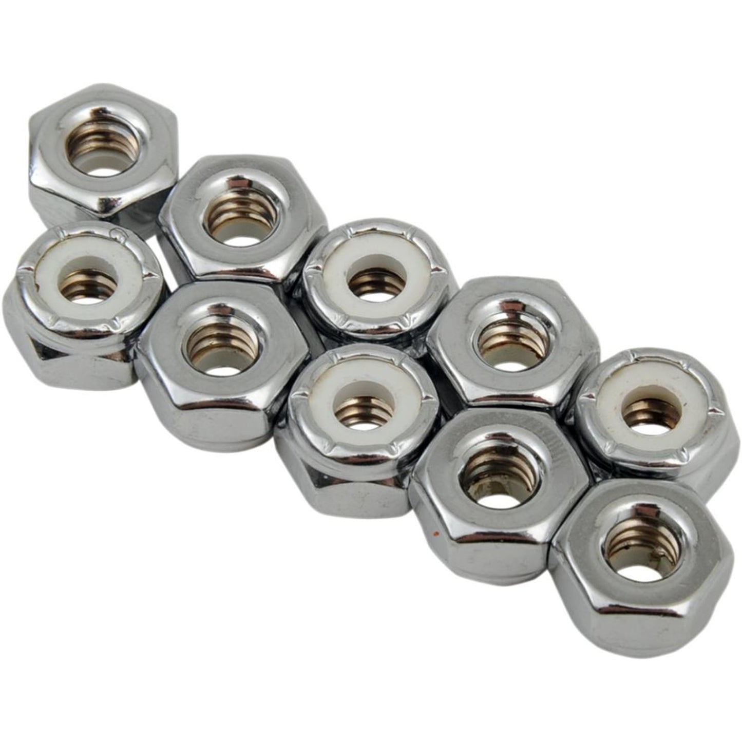 Drag Specialties 10-24 Chrome Nylon Nut DS-190522_253910