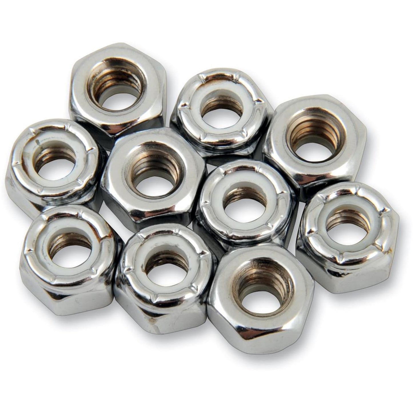 Drag Specialties 1/4-20 Chrome Nylon Nut DS-190524_253912
