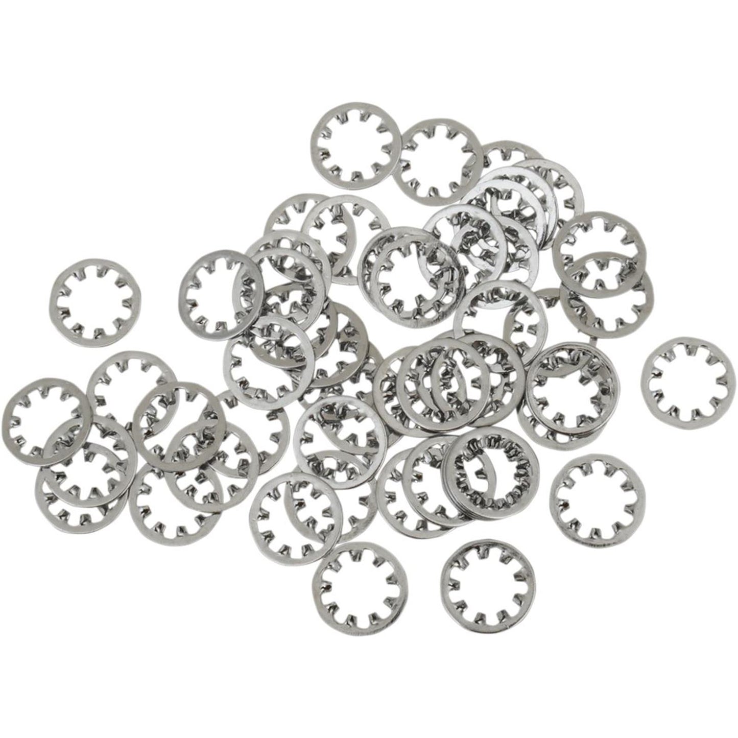 Drag Specialties Chrome 1/4" Inside Star Washer DS-190506_253917