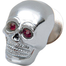 Drag Specialties Small Chrome Skull with Red Eye DS-190485_253925
