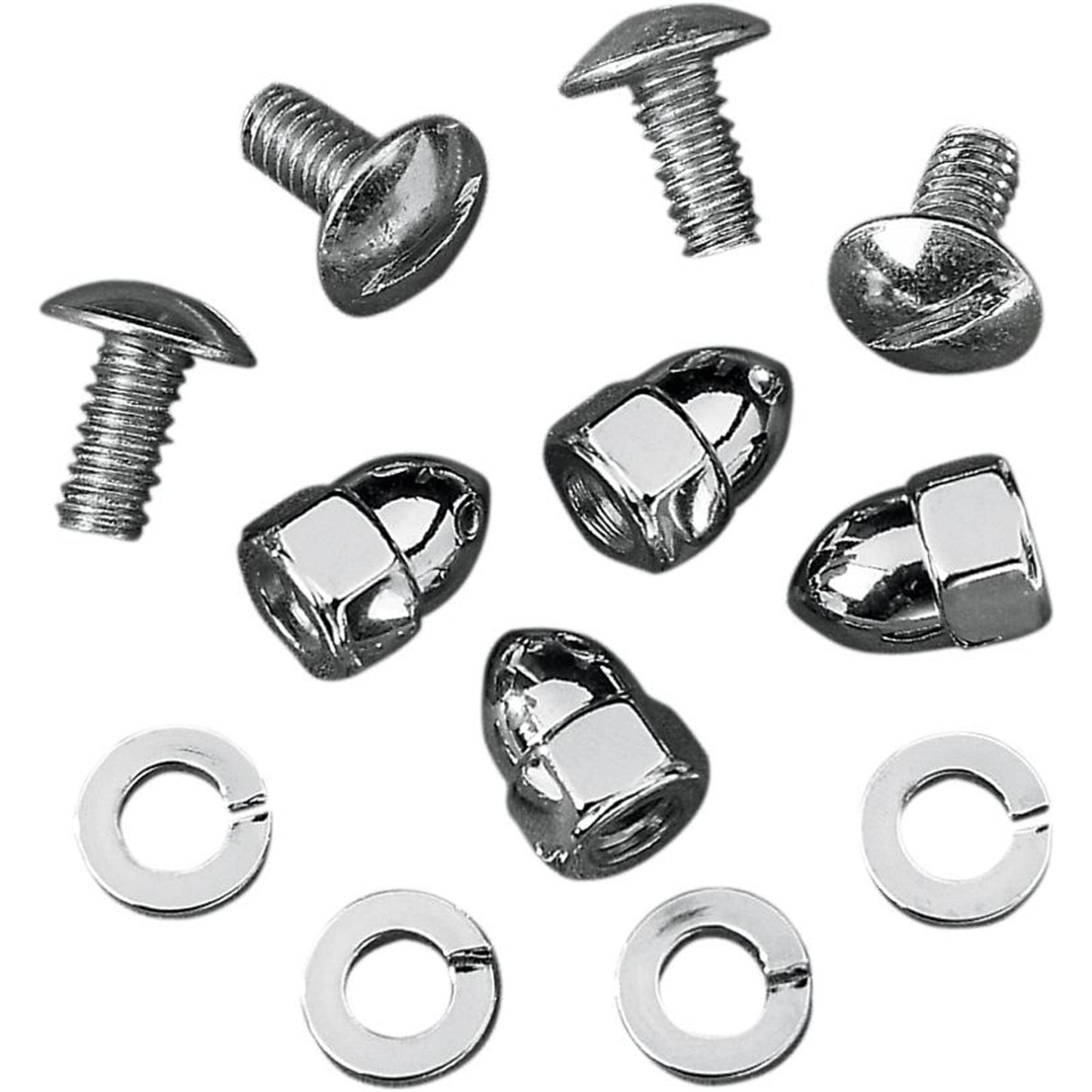 Drag Specialties License Plate Fasteners - Acorn Nuts DS-190190_253947