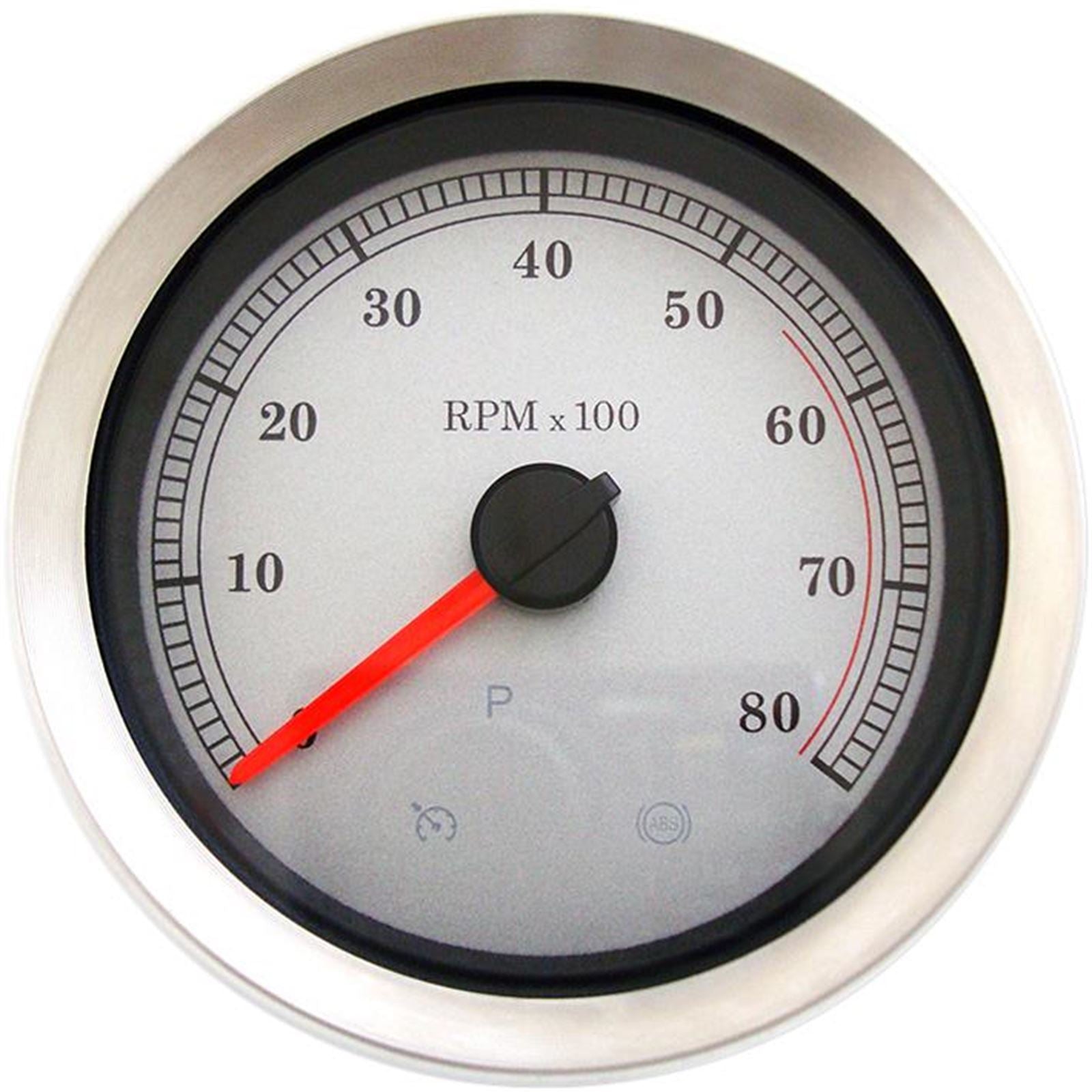 Drag Specialties 4" Electronic Tachometer - White Face 2211-0167_254031