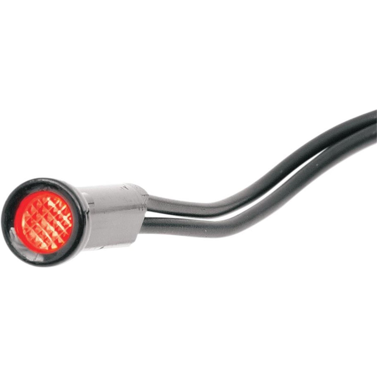 Drag Specialties Snap-In Indicator Light - Red - Black Bezel 2212-0104_254034