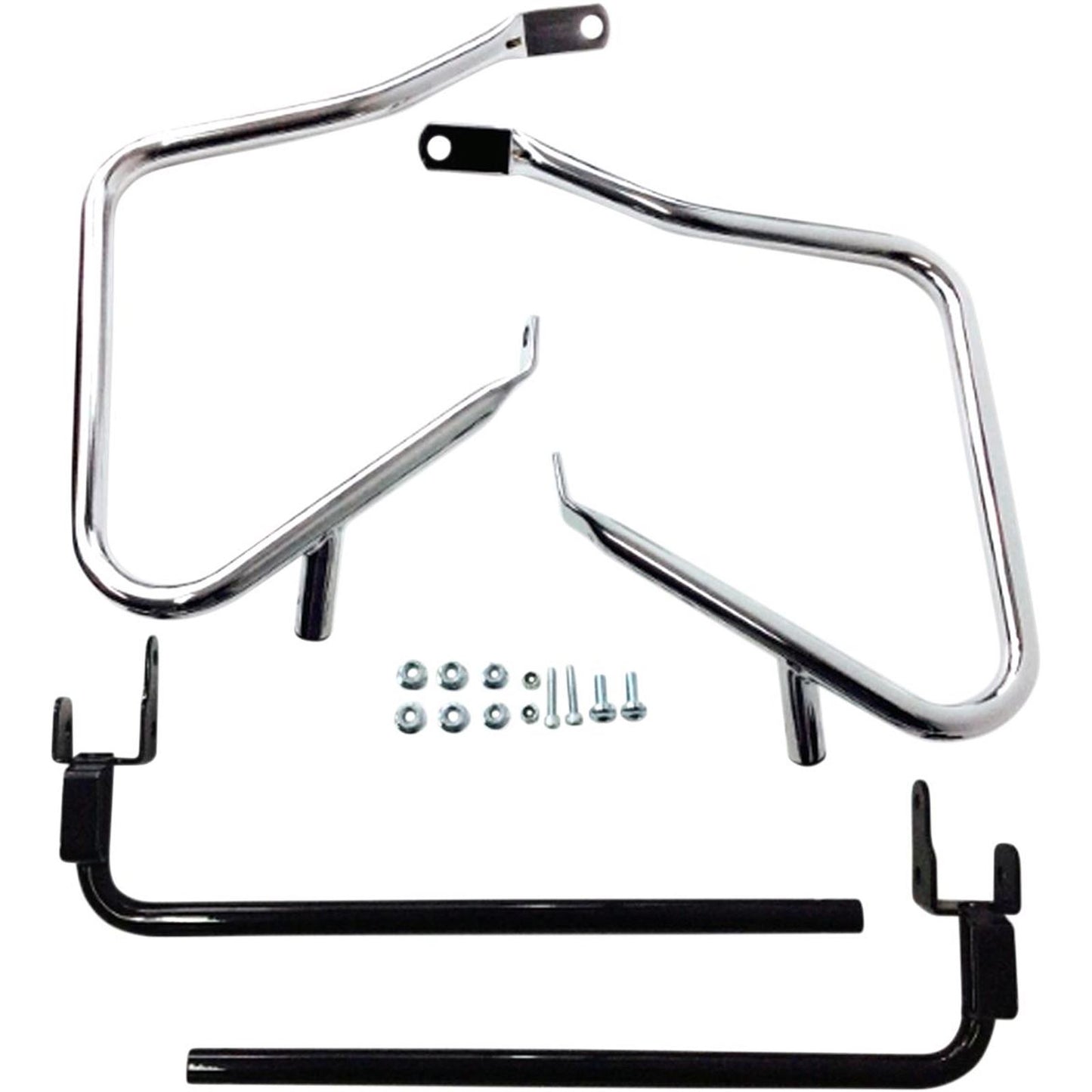 Drag Specialties Saddlebag Support Kit - 14-19 FLT - Chrome 3501-1241_254060