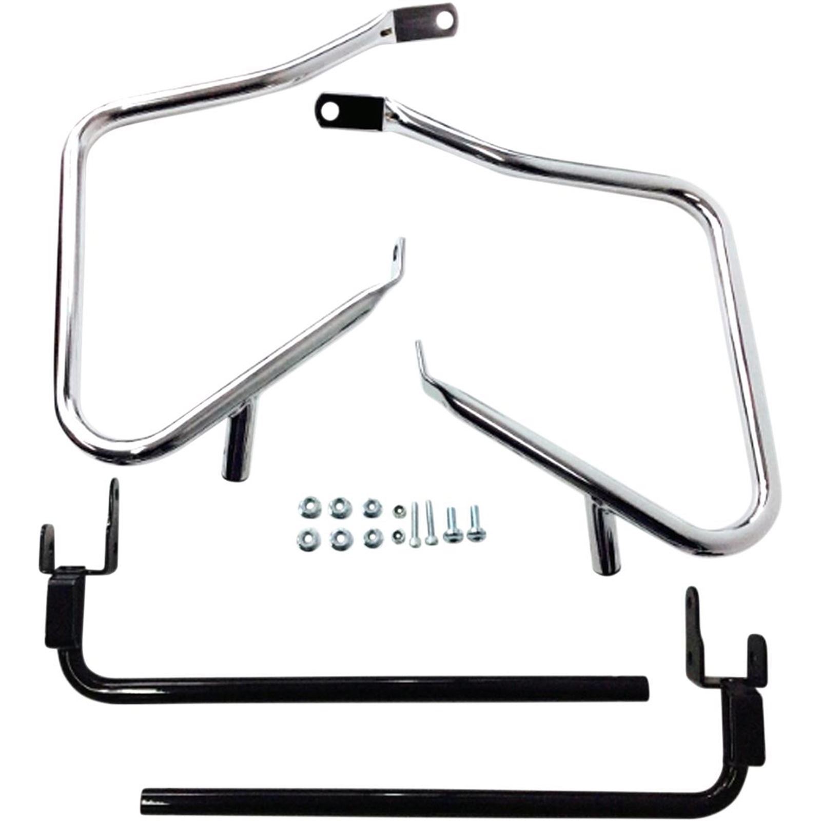 Drag Specialties Saddlebag Support Kit - 14-19 FLT - Chrome 3501-1241_254060