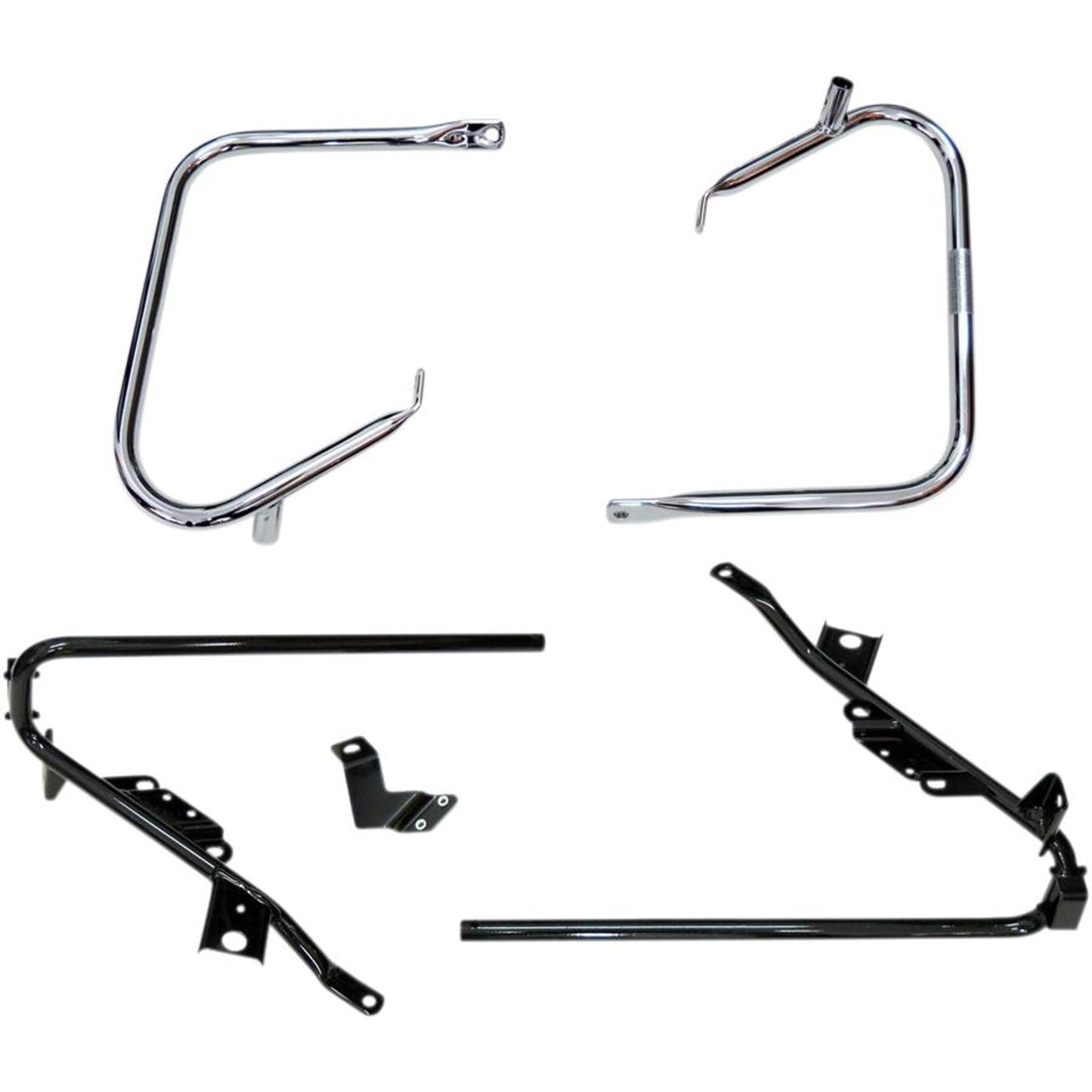 Drag Specialties Saddlebag Support Kit - 97-08 FLT - Chrome 3501-1243_254062