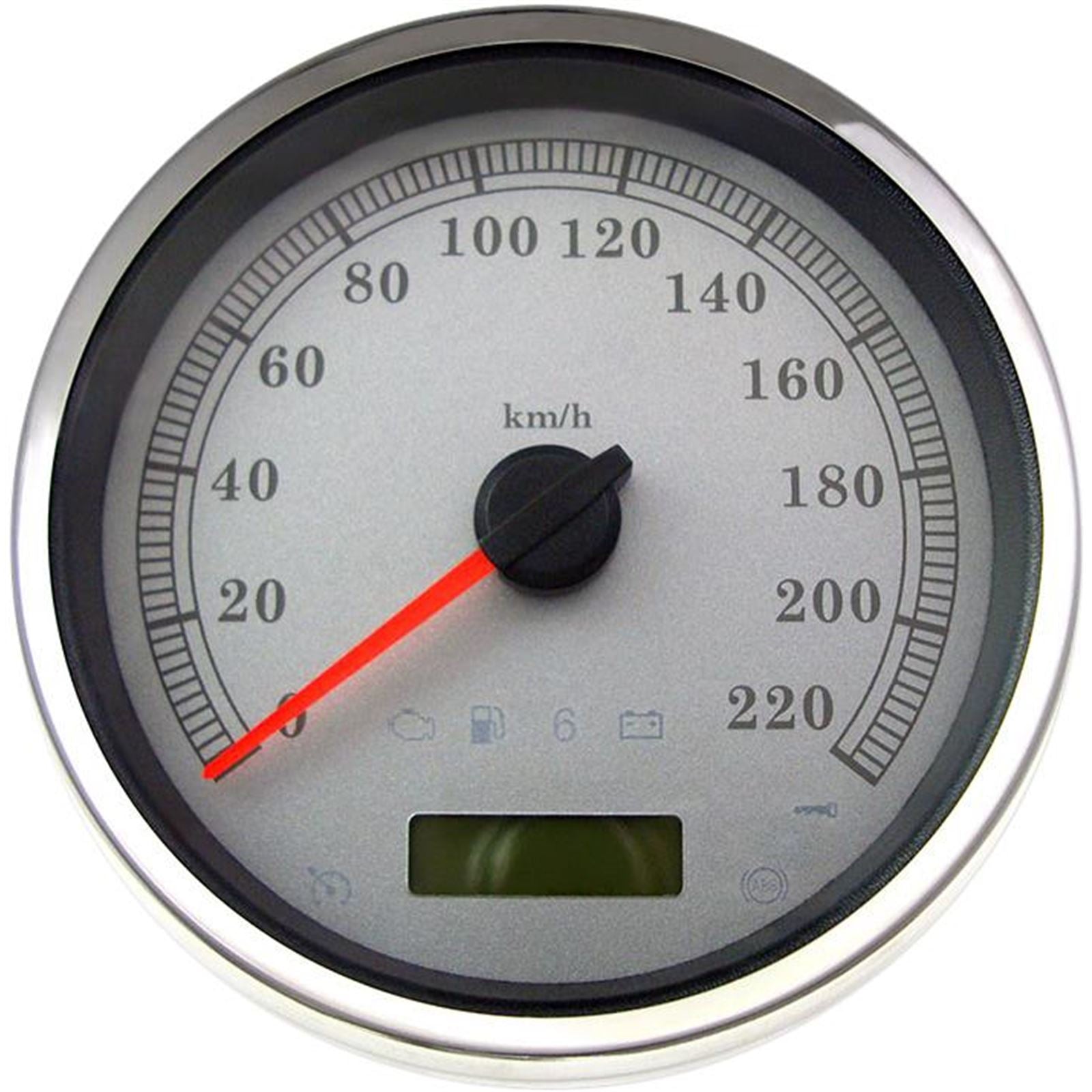 Drag Specialties Speedometer Silver KPH RK 2210-0465_254228