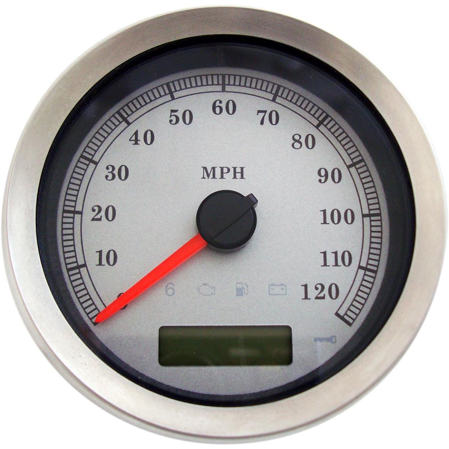Drag Specialties Speedometer Silver MPH XL 2210-0459_254234