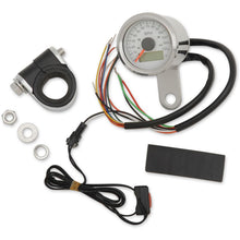 Drag Specialties 1-7/8" Programmable Speedometer - Stain Steel - 120 MPH LED White Face 2210-0417_254237