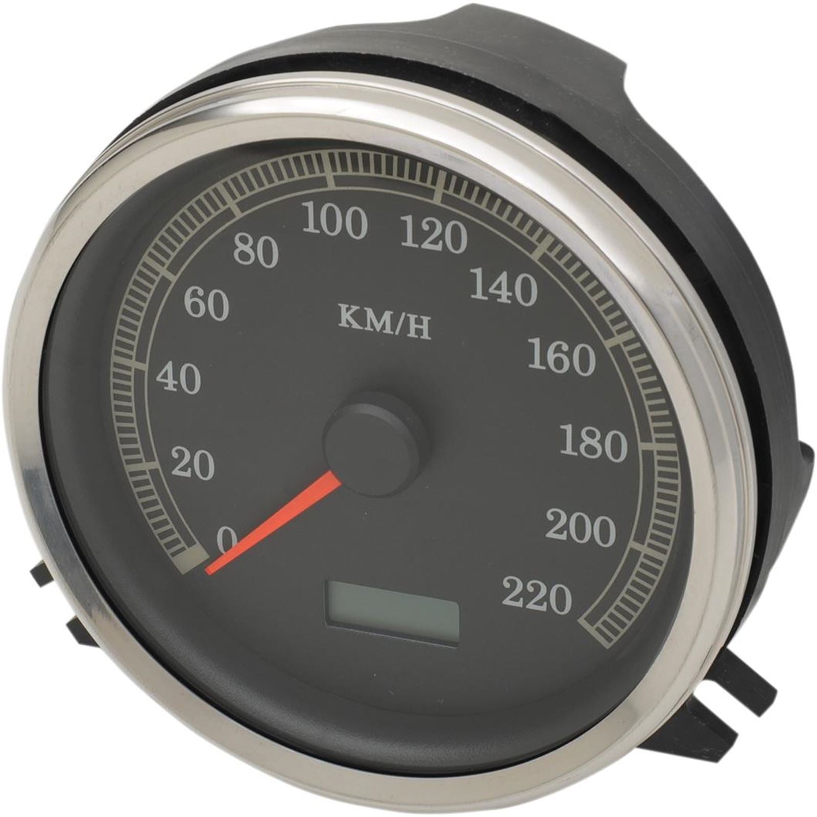 Drag Specialties Electronic KPH Speedometer - Black Face 2210-0344_254253