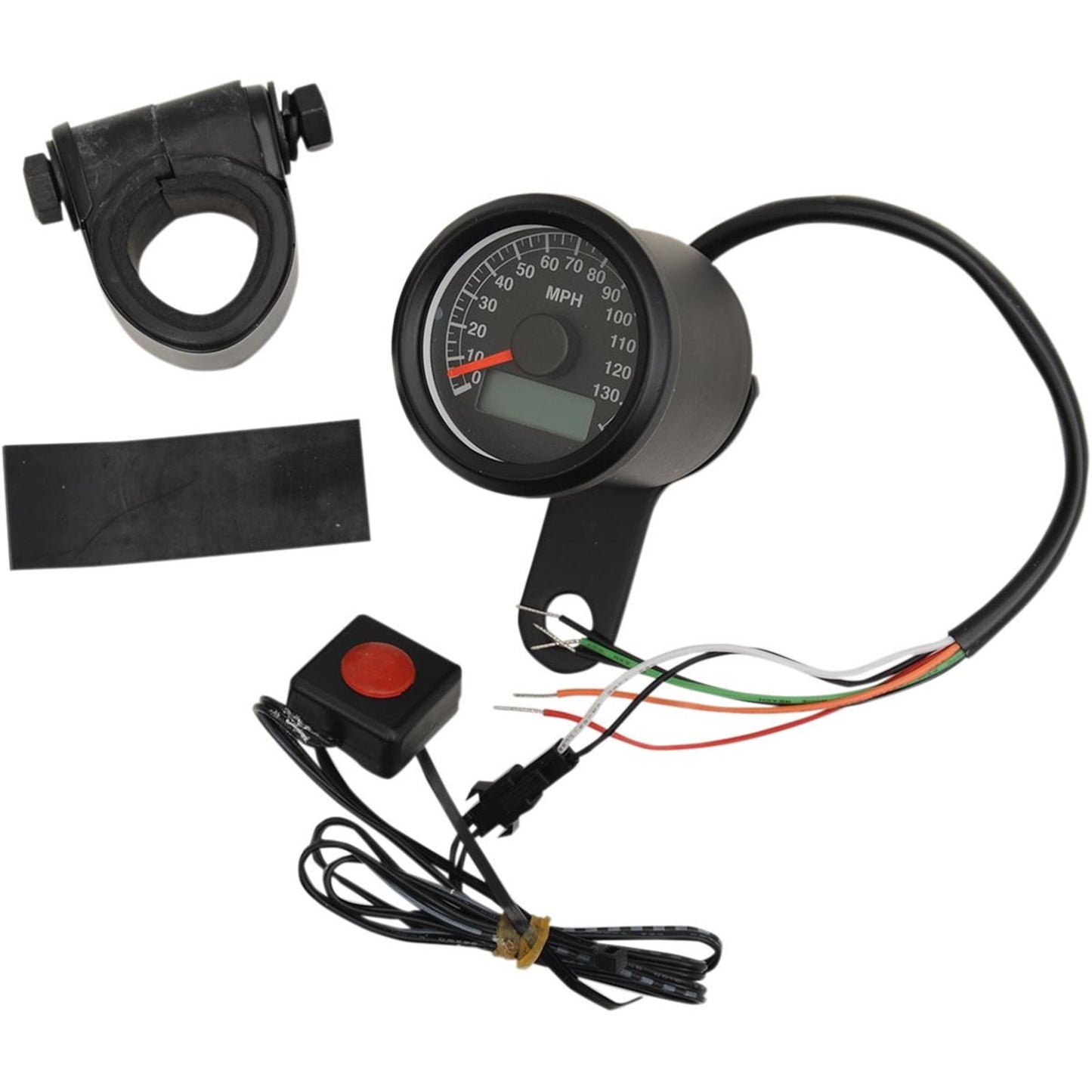 Drag Specialties 1.87"MPH Programmable Mini Electronic Speedometer w/Odometer/Tripmeter 2210-0259_254263
