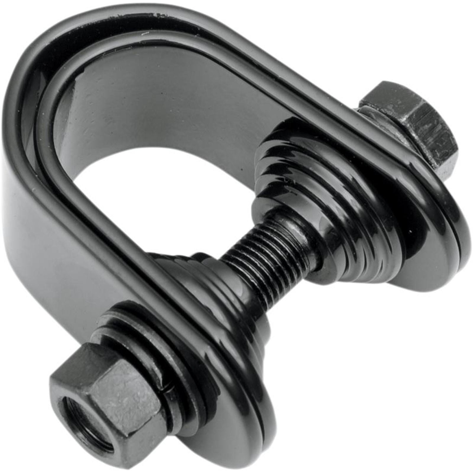 Drag Specialties Mini Speedometer/Tachometer Clamp for 1"/1.25" Tube - Gloss Black 2210-0273_254266