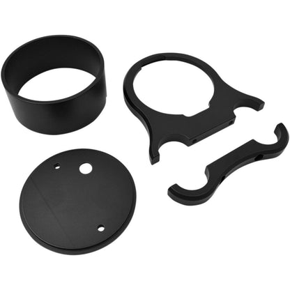 Drag Specialties 1.25" T-Bar Single Gauge Mount - Flat Black 2201-0201_254310
