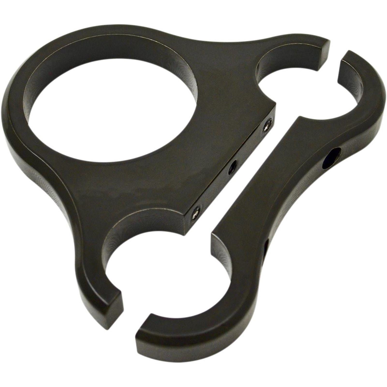 Drag Specialties 1.25" T-Bar Single Gauge Mount - Gloss Black - For 2.375/2.4" Mini Gauge 2201-0202_254312