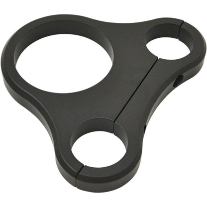 Drag Specialties 1.25" T-Bar Single Gauge Mount - Flat Black - For 2.375/2.4" Mini Gauge 2201-0203_254315