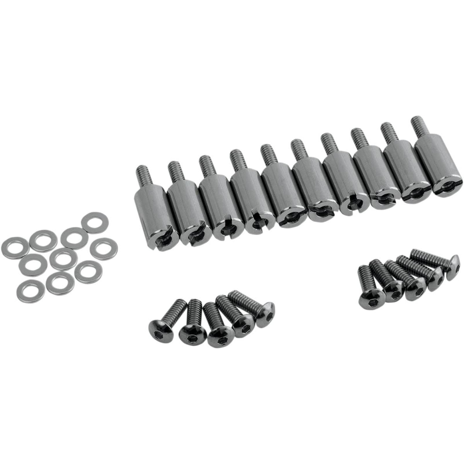 Drag Specialties Stud Ignition Plate and Timer Cover 10/Pack 2130-0047_254329