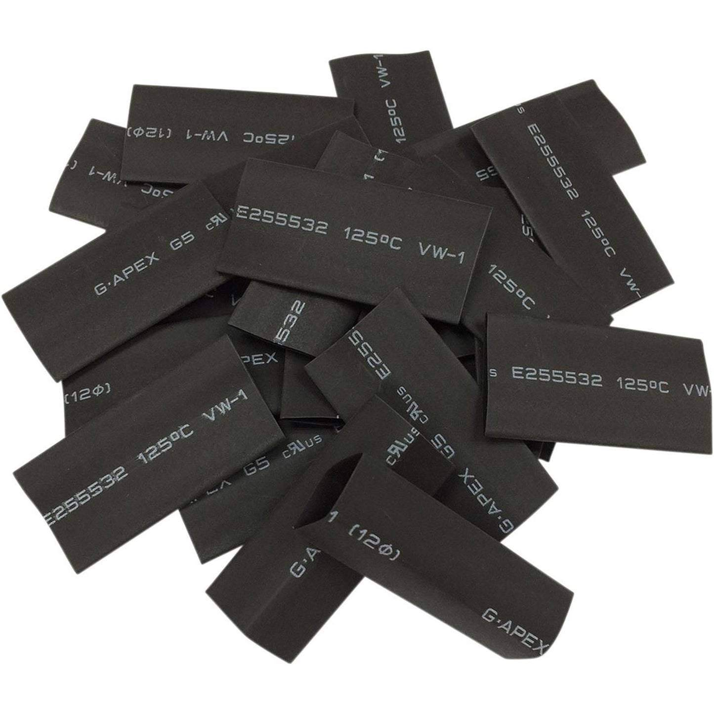Drag Specialties Heat Shrink tube - 25PK - Black 2113-0678_254343