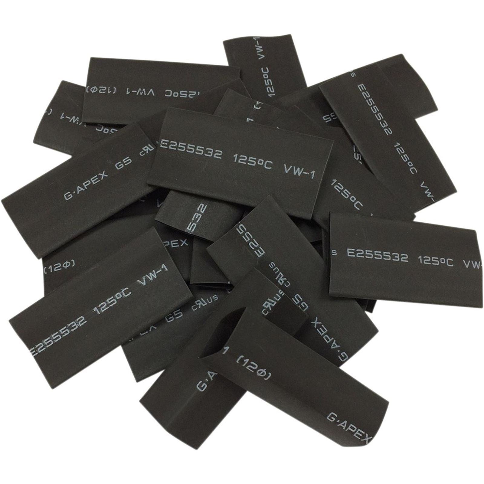 Drag Specialties Heat Shrink tube - 25PK - Black 2113-0678_254343