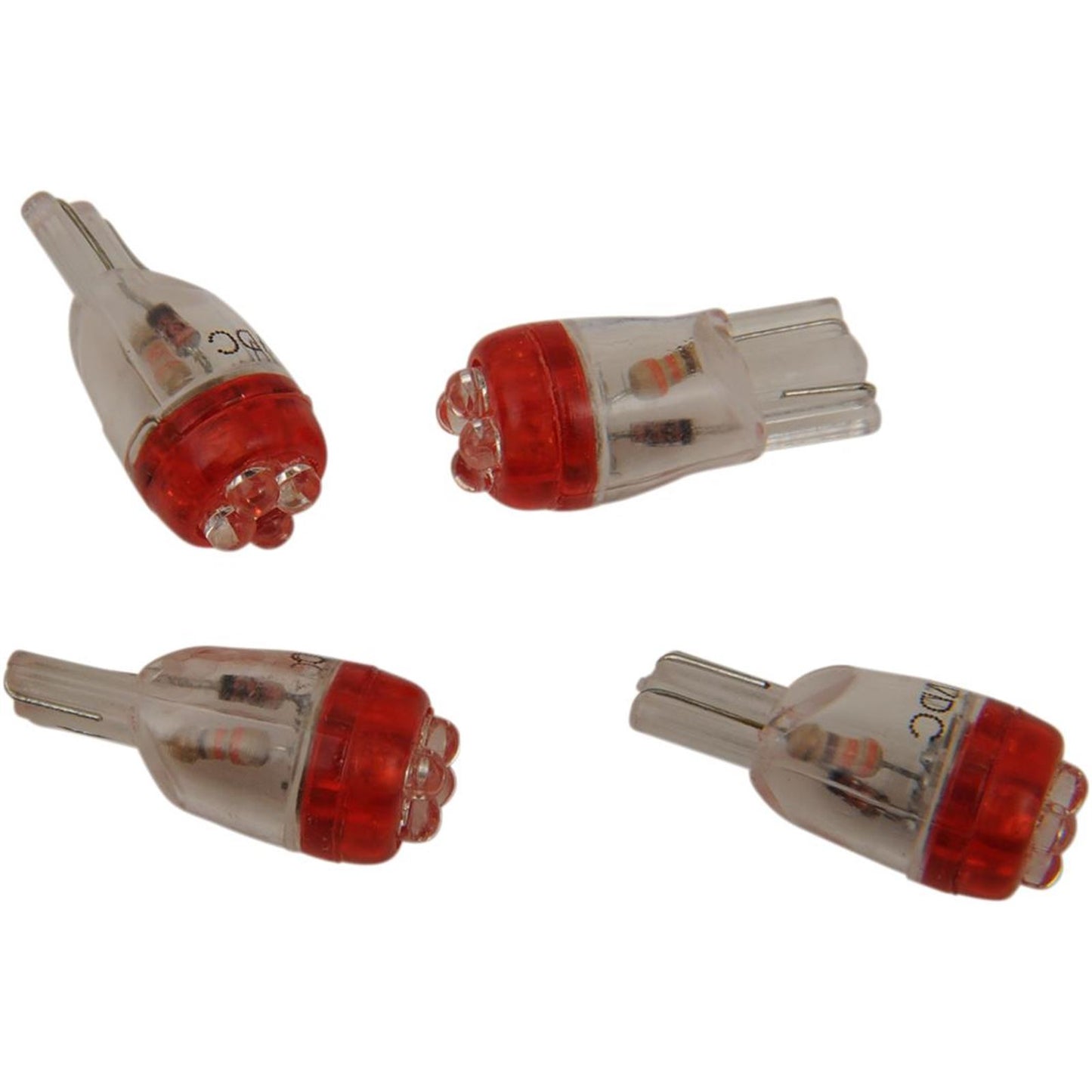 Drag Specialties Mini Wedge LED Bulbs - Red 2060-0007_254390