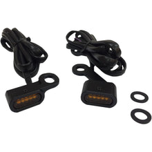 Drag Specialties LED Handlebar Marker Lights - XL - Black/Amber 2040-2138_254395