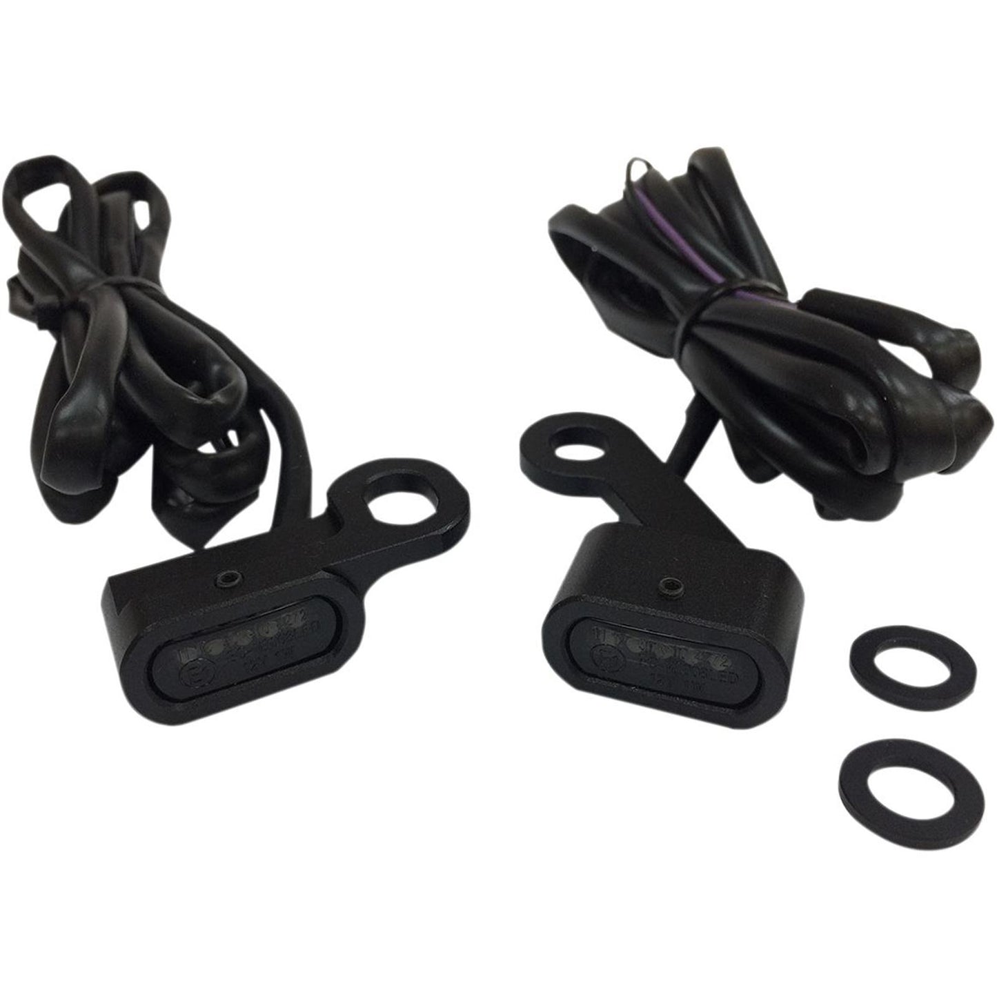 Drag Specialties LED Handlebar Marker Lights - XL - Black/Smoke 2040-2139_254396