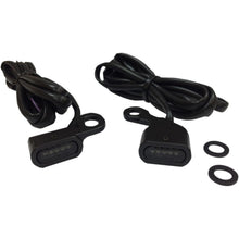 Drag Specialties LED Handlebar Marker Lights - Black/Smoke 2040-2135_254406
