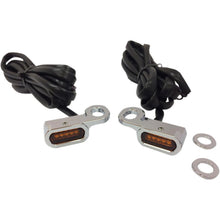 Drag Specialties LED Handlebar Marker Lights - Hydraulic Clutch - Chrome/Amber 2040-2128_254411